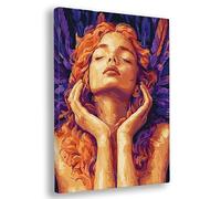 Paint by Numbers for Adults, Angel Paint by Numbers for Adults with Frame, DIY Woman Oil Painting Arts and Crafts Kits on Canvas for Women's Hobbies, for Gifts and Home Wall Decor 16x20 Inch, V-63