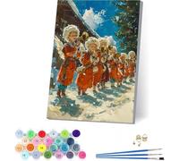 Paint by Numbers for Adults Angel, Paint by Numbers Kits Cute on Cavans, DIY Craft Oil Paintings Art Kits with Acrylic and Brushes, Painting for Home Wall Decor, Gifts for Women 32x44 in R-2456