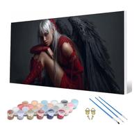 Paint by Numbers for Adults, Angel Paint by Numbers Wing Painting Kits for Adults Pattern Design DIY Art Crafts for Home Room Decor, Wall Art, Bedroom Decor, Gifts for Women 50X80Inch -hcw2507LA
