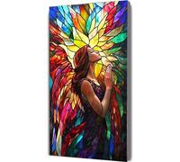 Paint by Numbers for Adults Angel Paint by Numbers with Frame Woman Painting Kits on Canvas,Crafts for Adults DIY Oil Hand Painting Kit,Acrylic Drawing Paintwork,Home Wall Decor Gift 100x200cm LE-1079