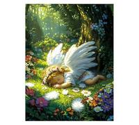 Paint by Numbers for Adults, Angel Painting by Numbers Canvas for Children Wall Art Supplies 16x12In, DIY Garden Colorful Canvas Painting Adult Crafts for Room Decor and Gifts for Women LSJ-0233