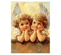 Paint by Numbers for Adults, Angel Painting by Numbers Canvas for Children Wall Art Supplies 22 x 16In, DIY Fantasy Colorful Canvas Painting Adult Crafts for Room Decor and Gifts for Women LSJ751