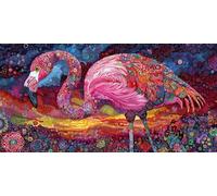 Paint by Numbers for Adults, Animal Flamingo Painting by Number Kits On Canvas, Adults Beginners DIY Acrylic Oil Craft Art Painting Kits with Brushes for Home Wall Decor (32x64inch/80x160cm) w-126
