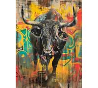 Paint by Numbers for Adults Animal, Graffiti Paint by Numbers Kits, DIY Color Oil Painting Adult Crafts, Painting Kits with Brushes and Acrylic, for Home Wall Decor, Gifts for Women, 20x28in 6-3947