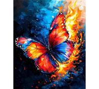 Paint by Numbers for Adults Animal Paint by Numbers Butterfly, Easy Painting Kits for Adults Beginners, DIY Acrylic Pigment Drawing Paintwork Arts Craft Kits for Home Room Decor, Gifts 70x95cm 3-65