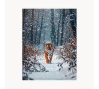 Paint by Numbers for Adults Animal Paint by Numbers Kits 32x24 Inch with Acrylic and Pens Color Canvas for Painting, Tiger Paintings Hobbies for Adults Women, Wall Art Room Decor Gifts FYH-7123