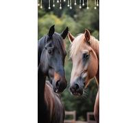 Paint by Numbers for Adults Animal Paint by Numbers Kits Horse DIY Canvas Oil Painting Kit for Kids or Beginner with 3 - Brushes and Acrylic, Art and Craft for Adults 70X140cm Without Frame P0-713