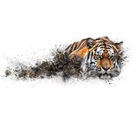 Paint by Numbers for Adults Animal Paint by Numbers Tiger Oil Painting Color Canvas Kits with 3 Brushes and Acrylic Pigment Drawing Craft Art Kits, Gift for Women, Home Wall Decor 50x100cm r2-41