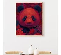 Paint by Numbers for Adults, Animal Panda Painting by Number Kits On Canvas, Adults Beginners DIY Acrylic Oil Craft Art Painting Kits with Brushes for Home Wall Decor 16x20in PjY3724 7-V