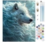 Paint by Numbers for Adults Animal, Wolf Painting by Number Kits, DIY Canvas Oil Painting Kit Hobbies for Adults Women with Brushes Acrylic for Halloween Decorations 40x60 inch /100 x 150 CM D1-1188