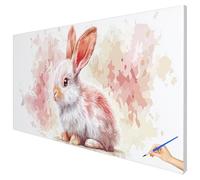 Paint by Numbers for Adults Animals 150x60cm Large Rabbit Painting by Numbers for Adults Beginner DIY Color Oil Paintings on Canvas Kits with Acrylic Paints Brushes for Autumn Decorations Gifts I-85