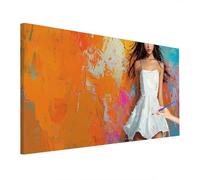 Paint by Numbers for Adults Anime, Children Paint by Numbers Kits, Girl Large Painting by Number Canvas 140x60cm, DIY Adult Crafts Hand Painted Oil Painting Kit for Room Decor, Home Wall Decor R-87