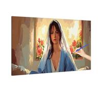 Paint by Numbers for Adults Anime, Girl Paint by Numbers Kits Without Frame, DIY Painting by Number for Adults Beginner, Craft Art Kit Acrylic Pigment Drawing Paintwork for Home Decor 110x50cm X-87