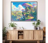 Paint by Numbers for Adults Anime Painting by Numbers, DIY Hobbies for Adults Women Paint by Number Mushroom Canvas Oil Painting Kits with Brushes and Acrylic for Christmas Decorations 50x60cm 2y-424