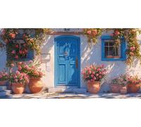 Paint by Numbers for Adults Architecture DIY Paint by Number Flower Painting by Numbers for Beginners, Acrylic Canvas Painting Art Crafts for Adults, Wall Home Decor, Gifts 60X120CM (Without Frame)