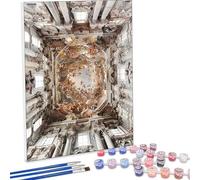 Paint by Numbers for Adults, Architecture Sculpture Painting by Number Kits On Canvas, Adults Beginners DIY Acrylic Oil Craft Art Painting Kits with Brushes Gifts for Decor 40 x 53 Inch PjY2843 5-9