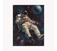 Paint by Numbers for Adults Astronaut Paint by Numbers Kits 32 x 24in with Acrylic and Pens Color Canvas for Painting, Universe Paintings Hobbies for Adults Women, Wall Art Room Decor Gifts FYH-2768