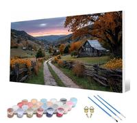 Paint by Numbers for Adults, Autumn Paint by Numbers Landscape Painting Kits for Adults Pattern Design DIY Art Crafts for Home Room Decor, Wall Art, Bedroom Decor, Gifts 100 x 200 cm -hcw250738