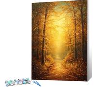 Paint by Numbers for Adults Autumn, Painting by Numbers for Kids Beginners Forest Without Frame DIY Color Acrylic Oil Paint Kit Crafts Arts for Adults,Easy Painting for Decor,Gifts Women 90x120 0j-840