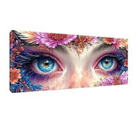 Paint by Numbers for Adults Beginner, Colorful Eyes Paint by Number Kits for Kids, Without Frame, DIY Acrylic Painting Gift Drawing Paintwork for Relax and Home Wall Decoration 30x60cm/12x24in Q-588