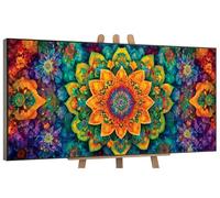 Paint by Numbers for Adults Beginner, Colorful Mandala Paint by Number Kits for Kids, Without Frame, DIY Acrylic Painting Gifts Drawing Paintwork for Relax and Home Wall Decoer 40x80cm/16x32in G-43