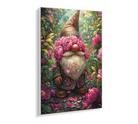 Paint by Numbers for Adults - Beginner - Friendly Oil Paint by Numbers Kits Flowers Genie Canvas Oil Painting Set with Acrylic Pigment & 3 Brushes - 30 x 40 cm DIY Home Wall Art Gifts, Unframed O-694