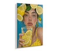 Paint by Numbers for Adults - Beginner - Friendly Oil Paint by Numbers Kits Fruit Girl Canvas Oil Painting Set with Acrylic Pigment & 3 Brushes - 80 x 110 cm DIY Home Wall Art Gifts, Unframed O-624