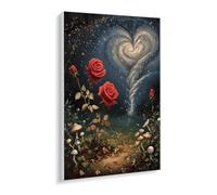 Paint by Numbers for Adults - Beginner - Friendly Oil Paint by Numbers Kits Rose Canvas Oil Painting Set with Acrylic Pigment & 3 Brushes - 30 x 40 cm DIY Home Wall Art Gifts, Unframed O-438