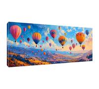 Paint by Numbers for Adults Beginner, Hot Air Balloon Paint by Number Kits for Kids, Without Frame, DIY Acrylic Painting Gifts Drawing Paintwork for Relax and Home Wall Decoer 40x80cm/16x32in G-529