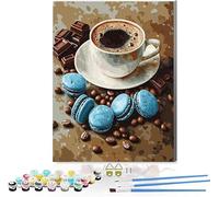 Paint by Numbers for Adults Beginner, Modern Painting by Numbers for Adults, Eat Paint by Number for Children Kits, DIY Oil Painting Art Crafts Kits Home Wall Decor Gift, (Unframed) 16x20inch H-18