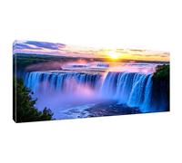 Paint by Numbers for Adults Beginner, Niagara Falls Paint by Number Kits for Kids, Without Frame, DIY Acrylic Painting Gift Drawing Paintwork for Relax and Home Wall Decoration 30x60cm/12x24in Q-105