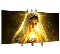 Paint by Numbers for Adults Beginner, Our Lady Paint by Number Kits for Kids, Without Frame, DIY Acrylic Painting Festival Gifts Drawing Paintwork for Relax and Home Wall Decoer 40x80cm/16x32in G-583