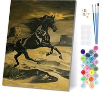 Paint by Numbers for Adults Beginners Horse, Paint by Numbers Desert, Easy Diy Oil Painting Kits on Canvas with Brushes and Acrylic, Hobbies for Adults Women, Home Wall Decor Gifts 20x26 in X-2179