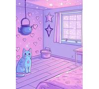 Paint by Numbers for Adults Beginners, Magical Woman, DIY Acrylic Drawing Kit Arts and Crafts, Adults' Paint-by-Number Kits(No Frame), for Home Wall Decor, Kids/Family/Friends Gifts 20x30cm WM0L-526