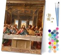 Paint by Numbers for Adults Beginners The Last Supper, Paint by Numbers Canvas Man, Easy Diy Acrylic Pigment Drawing Arts and Crafts, Hobbies for Adults Women, for Room Decor Gifts 40x52 in A-9844