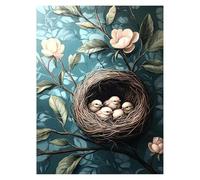 Paint by Numbers for Adults, Bird Painting by Numbers Canvas for Children Wall Art Supplies 28x20in, DIY Plant Colorful Canvas Painting Adult Crafts for Room Decor,Gifts for Women (Frameless) LSJ-3203