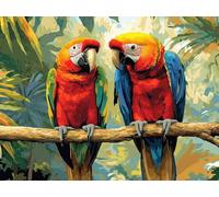 Paint by Numbers for Adults, Bird Plant Painting by Numbers for Adults Children Beginners, Acrylic Paint Brush Set, Crafts Kits De-Stress Home Decoration, Wall Art Gifts ( Frameless 24x32in ) H-322