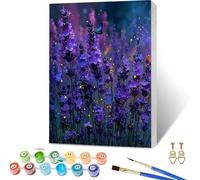 Paint by Numbers for Adults Butterfly, Flower Paint by Numbers Kits with Frame, DIY Arts and Crafts for Beginners Oil Paintings with Brushes and Acrylic, for Room Decor, Gifts for Women 12x16in F-4888