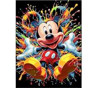 Paint by Numbers for Adults- Cartoon Mouse Painting by Number Kits On Canvas, Anime Craft Art Painting Kit Acrylic Pigment Drawing Paintwork Decor(12x16inch)