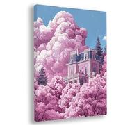 Paint by Numbers for Adults, Castle Paint by Numbers for Adults with Frame, DIY Landscape Oil Painting Arts and Crafts Kits on Canvas for Women's Hobbies, Gifts and Home Wall Decor, 16x20 Inch, R-16