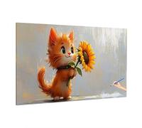 Paint by Numbers for Adults Cat, Adult Paint by Numbers Canvas Kits, Kids Painting by Number for Kids, DIY Adult Crafts Hand Painted Oil Painting Kit for Room Decor, Home Wall Decor 160x70cm F-27