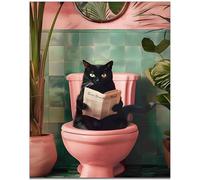 Paint by Numbers for Adults Cat on Toilet Design 16 x 20 in Painting by Numbers Kits for Adults and Children DIY Paint by Number Set Custom Paint by Numbers Adult Paint by Numbers Canvas Kit Suitab