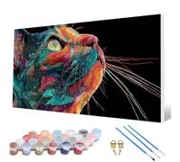 Paint by Numbers for Adults, Cat Paint by Numbers Animals Painting Kits for Adults Pattern Design DIY Art Crafts for Home Room Decor, Wall Art, Bedroom Decor, Gifts for Women 60x120cm -hcw2507A2