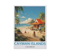 Paint by Numbers for Adults,Cayman Islands Caribbean,DIY Oil Painting Kits for Adults Kids with Brushes and Acrylic Pigment Paint by Numbers Canvas Arts Crafts for Home Wall Decor(50x60cm-EZ20