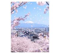 Paint by Numbers for Adults, Cherry Blossoms Painting by Numbers for Children Japan 20x28In, DIY Hobbies for Adults Women,Painting on Canvas Using Acrylic Paint and Brushes,Wall Art Room Decor LSJ1236