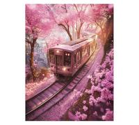 Paint by Numbers for Adults, Cherry Blossoms Painting by Numbers for Children Landscape 24x32 Inch, DIY Hobbies for Adults Women,Painting on Canvas Using Acrylic Paint and Brushes,Wall Art Set LSJ4695