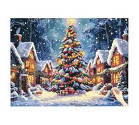 Paint by Numbers for Adults Christmas Paint by Numbers Snow Kits for Children Cheerful Painting Hobbies for Adults Women DIY Acrylic Pigment Oil Painting Crafts Kits Gifts Room Decor 110x80cm R-51