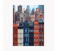 Paint by Numbers for Adults City Paint by Numbers Kits 38x28In with Acrylic and Pens Color Canvas for Painting, Architecture Paintings Hobbies for Adults Women, Wall Art Room Decor Gifts FYH-4635