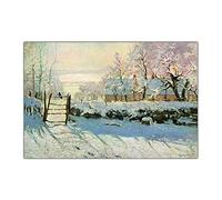 Paint by Numbers for Adults Claude Monet《The Magpie,1869》 Digital Oil Canvas Painting Kits for Kids Birthday Wedding Decorations Gifts