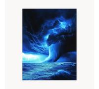 Paint by Numbers for Adults Cloud Paint by Numbers Kits 16 x 12 In with Acrylic and Pens Color Canvas for Painting, Sea Paintings Hobbies for Adults Women, Wall Art Room Decor Gifts for Women FYH-8328